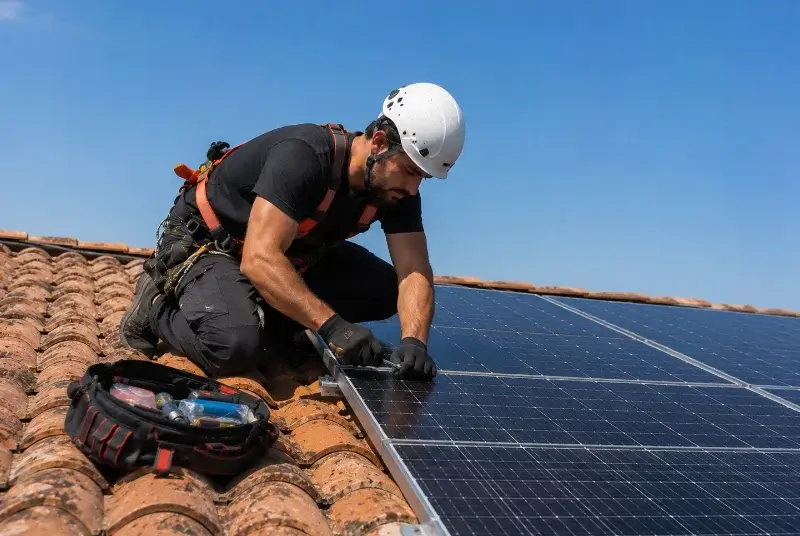 Maintenance et monitoring de panneaux solaires à Saint-André-de-Majencoules
